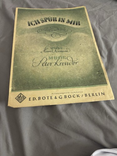 Ich spür mir - spür, kreuder