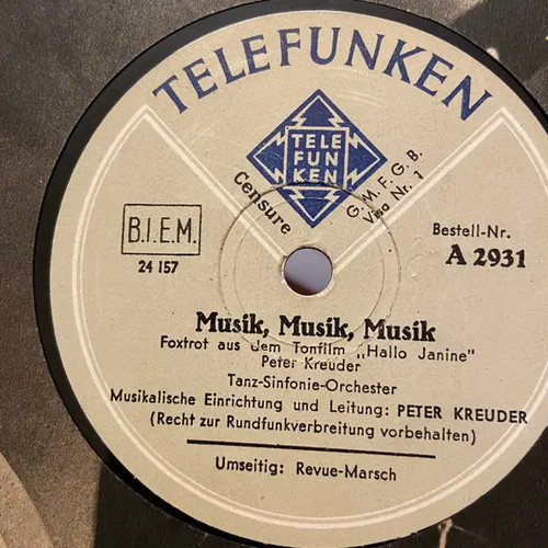 Schellack peter kreuder and - schellack,