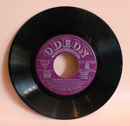 Schallplatte st45 vinyl odeon - schallplatte,